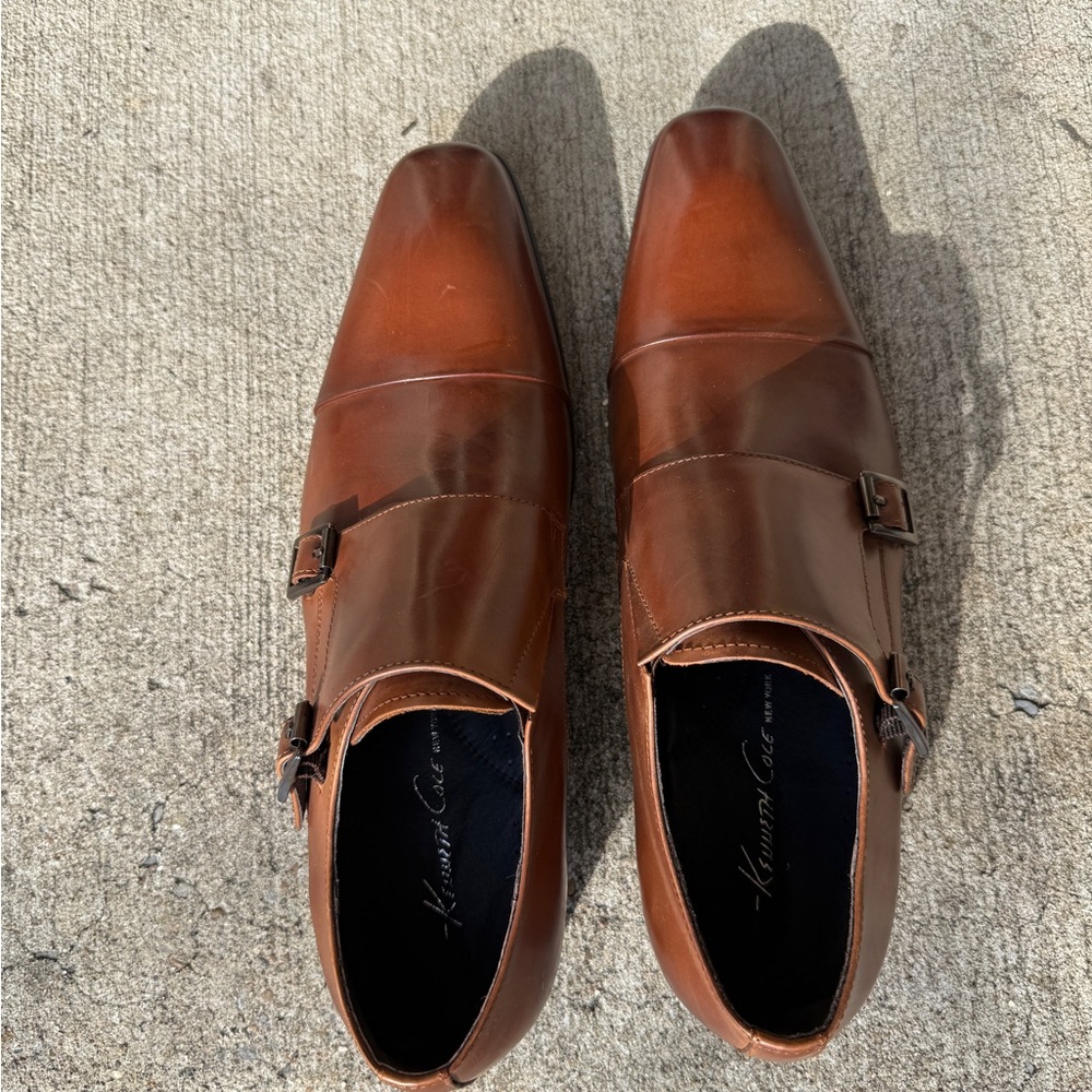 Kenneth Cole New York Brown Monk Strap Shoes - Picture 5 of 5